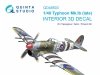 Quinta Studio QD48503 Typhoon Mk.Ib late 3D-Printed & coloured Interior on decal paper (Hasegawa/Italeri) 1/48
